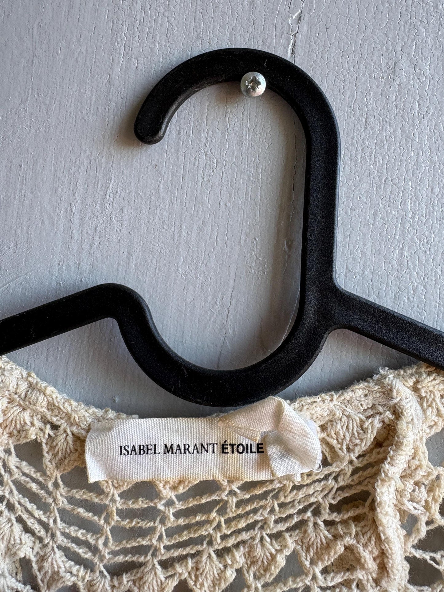 Vintage Isabel Marant Étoile Off-White Knit Dress — detail