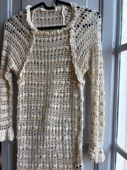 Vintage Isabel Marant Étoile Off-White Knit Dress — additional view 7