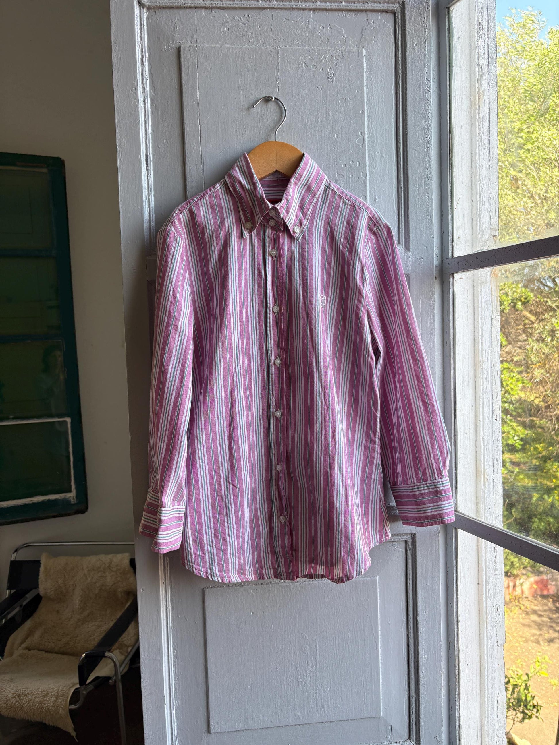 Pedro Del Hierro Striped Luxe Blouse — additional view 6