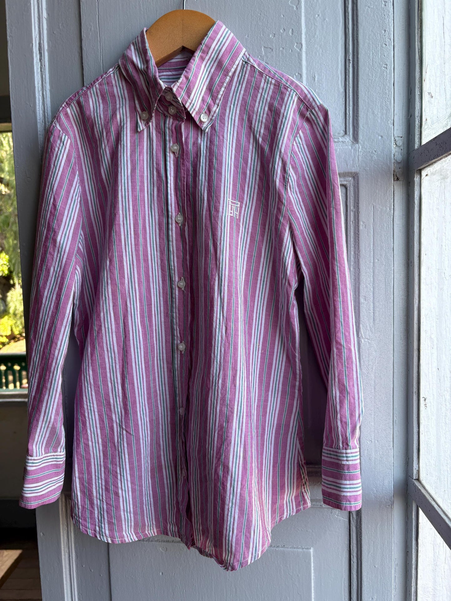 Pedro Del Hierro Striped Luxe Blouse — additional view 10