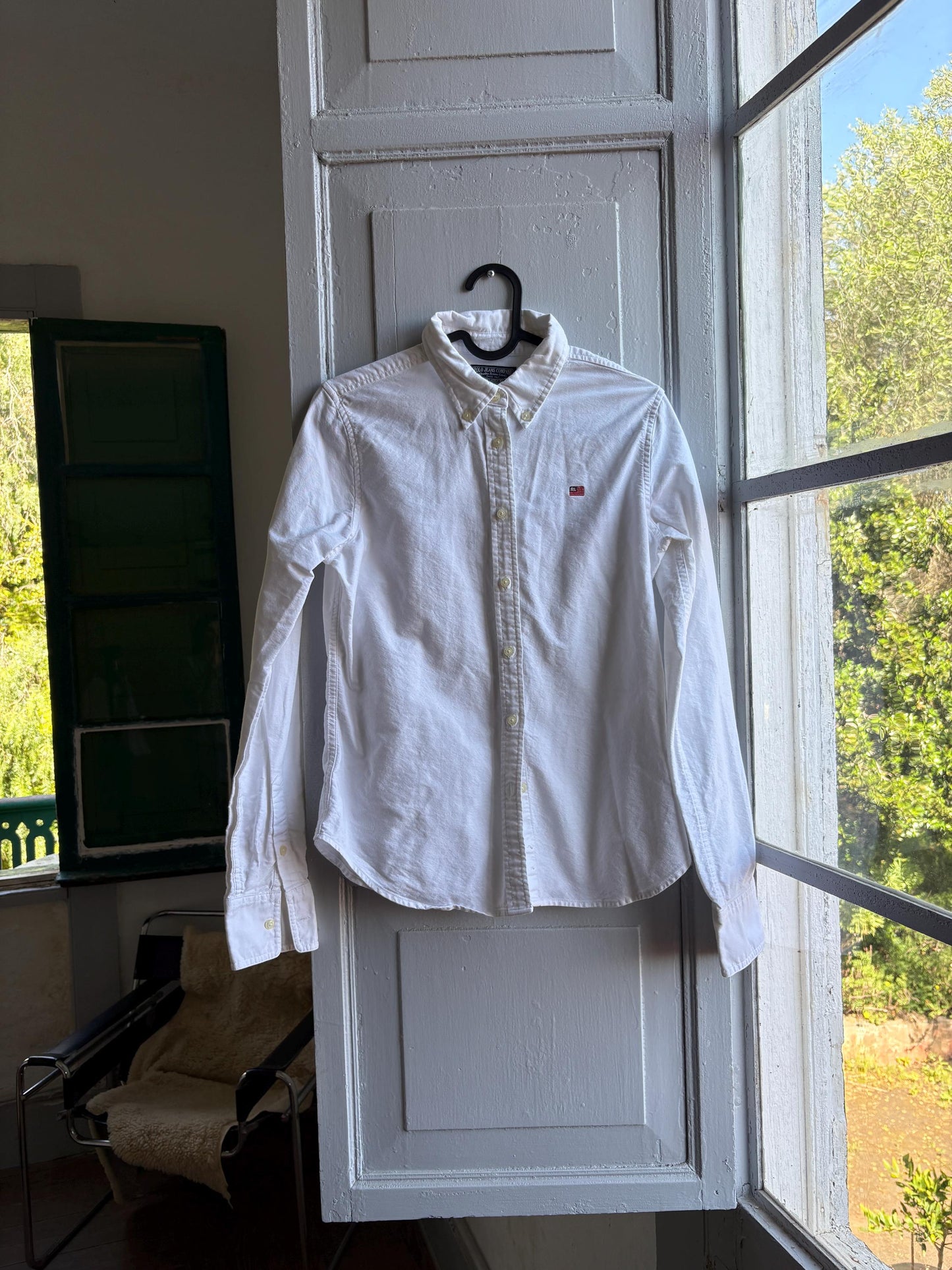 Cotton White Button-Up Shirt For Boys — additional view 12