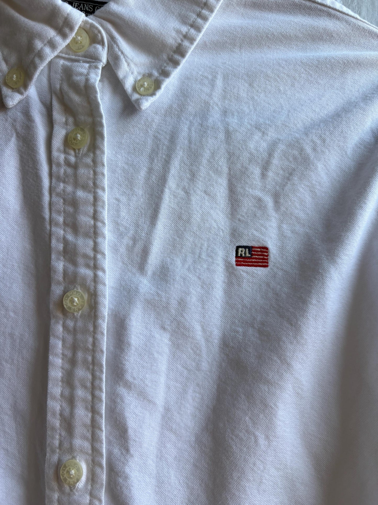 Cotton White Button-Up Shirt For Boys — additional view 9