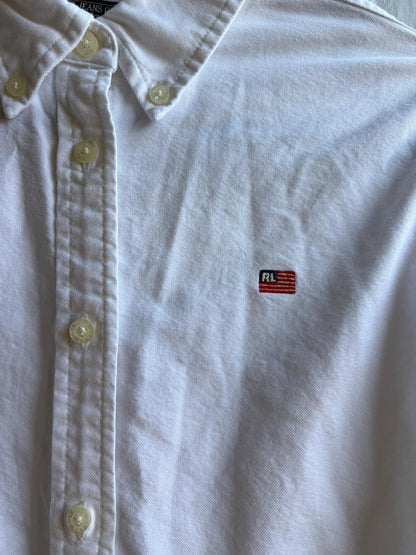 Cotton White Button-Up Shirt For Boys — additional view 9