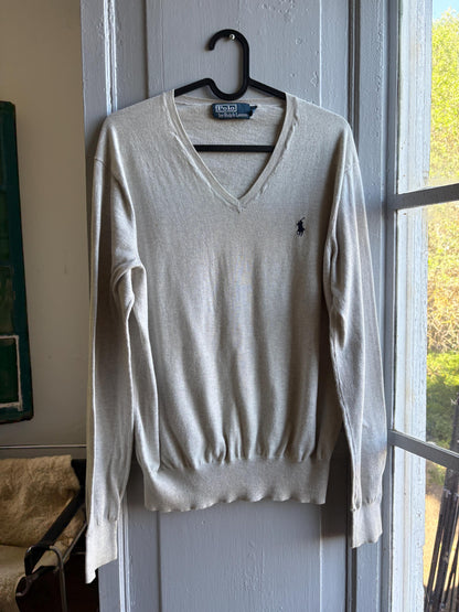 Beige Pima Cotton Long Sleeve Shirt — additional view 6