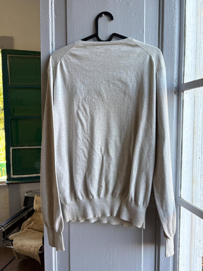Beige Pima Cotton Long Sleeve Shirt — additional view 10