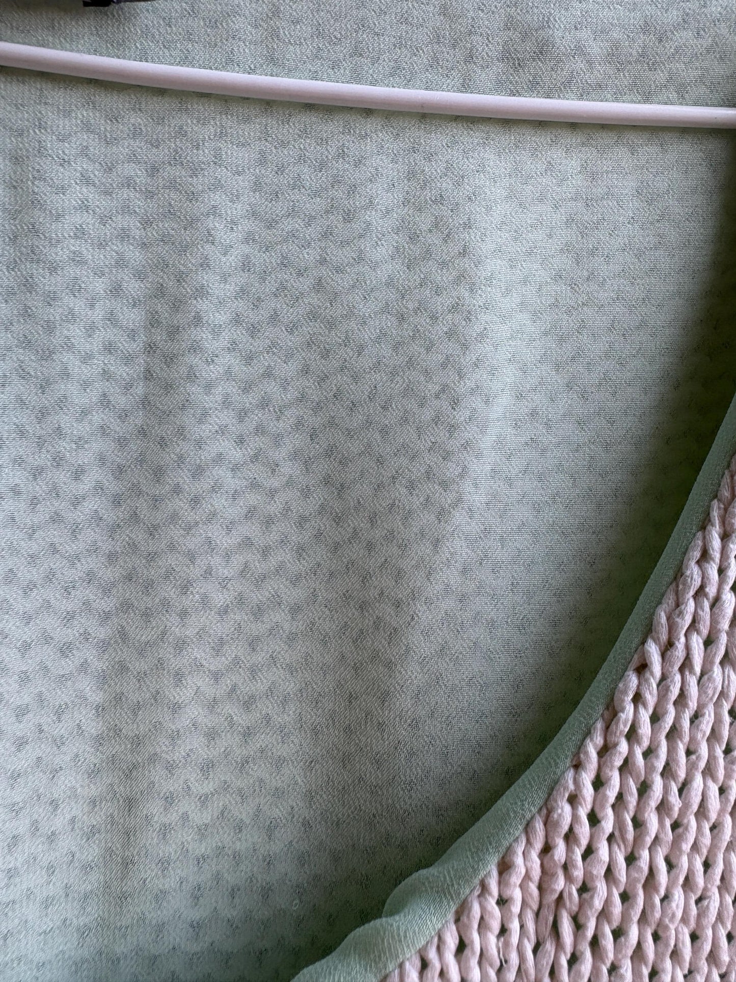 Mint Green Knit Camisole — detail