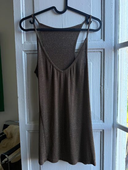 Vintage Brown Shimmer Camisole — back view