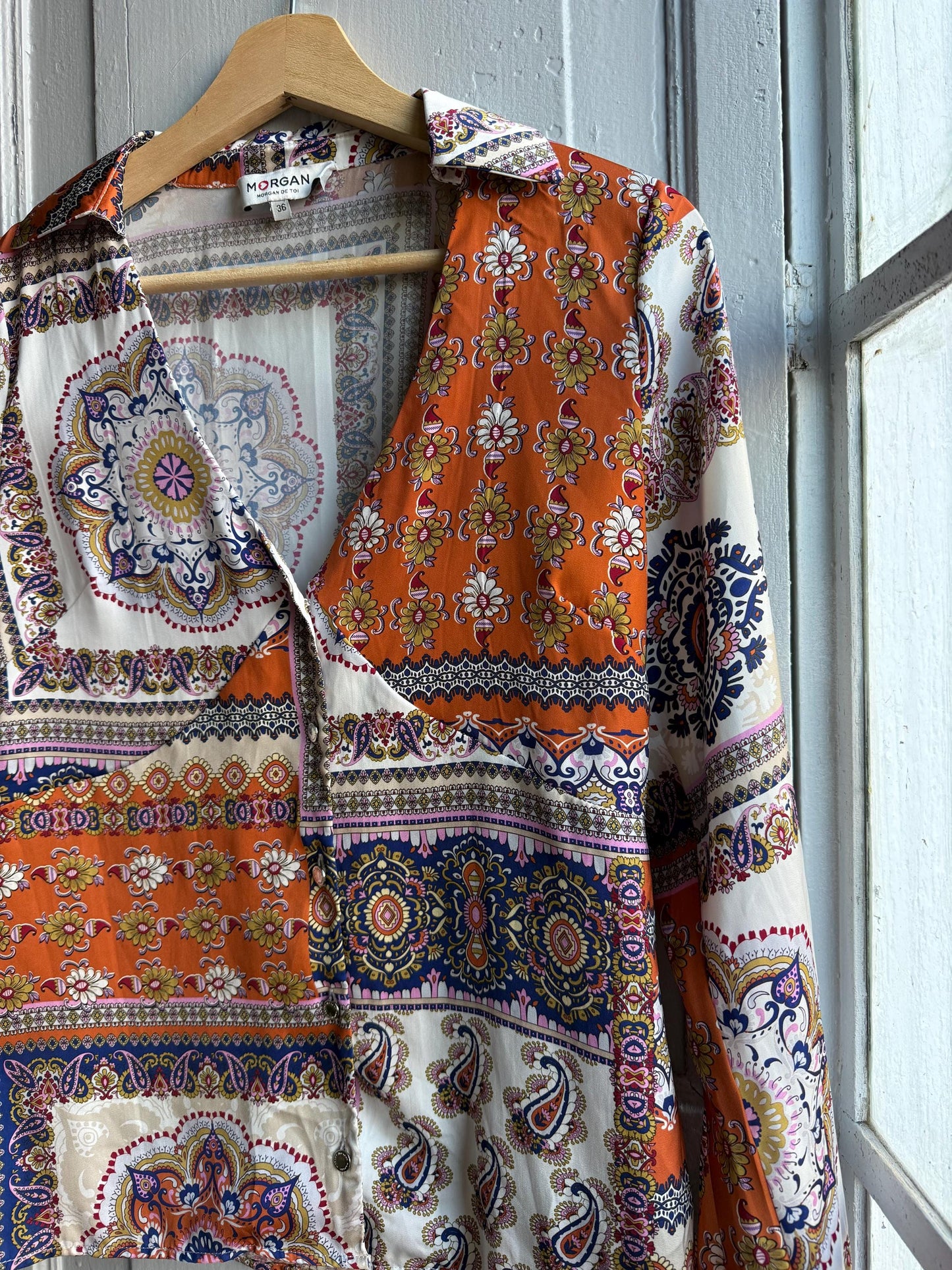 Colourful Floral Print Women's Blouse — additional view 6