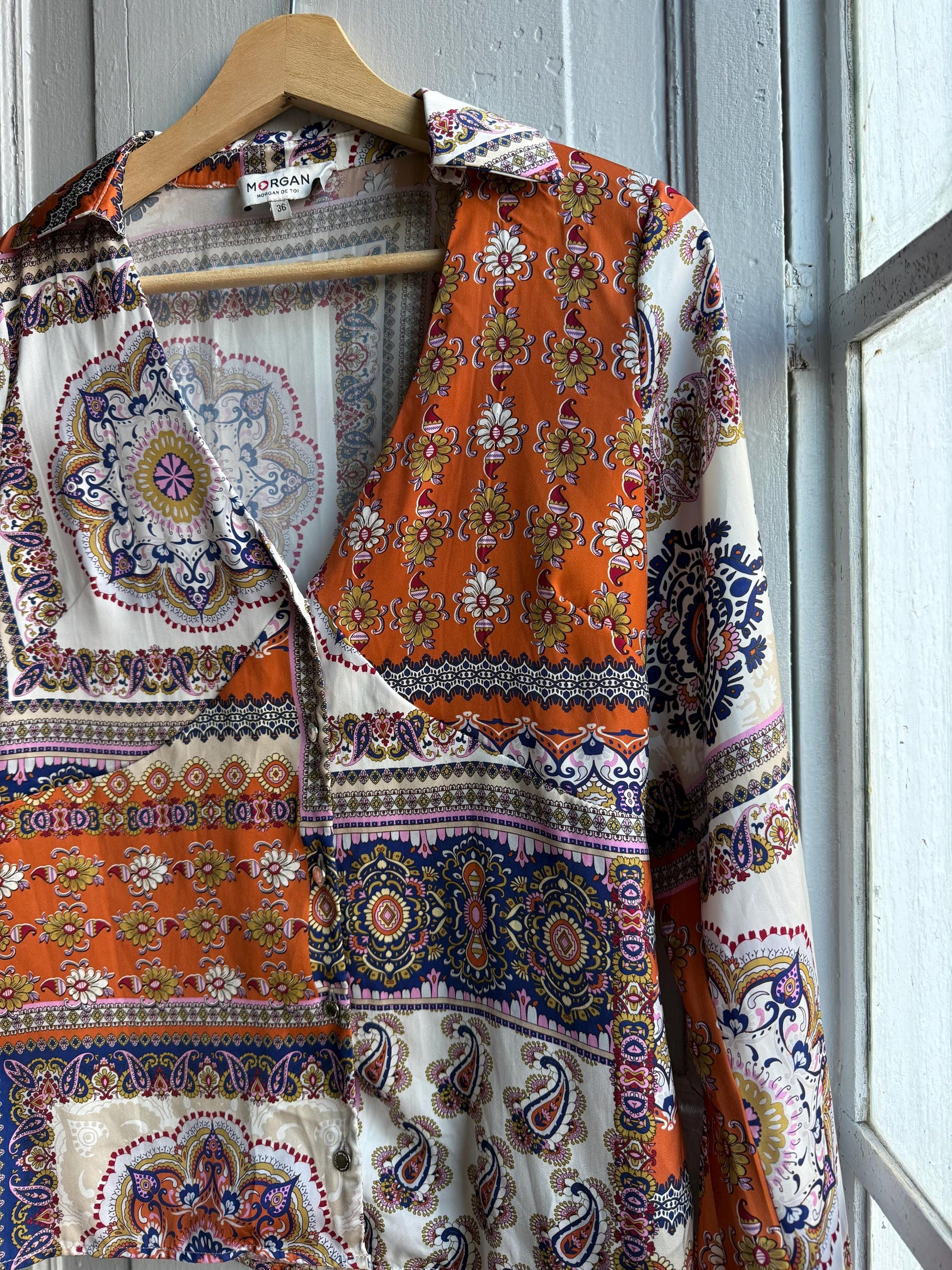 Colourful Floral Print Women's Blouse — additional view 6