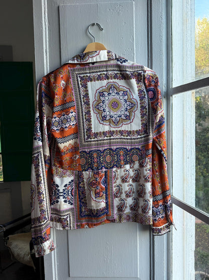 Colourful Floral Print Women's Blouse — additional view 11