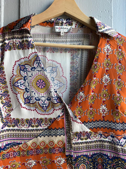 Colourful Floral Print Women's Blouse — additional view 7
