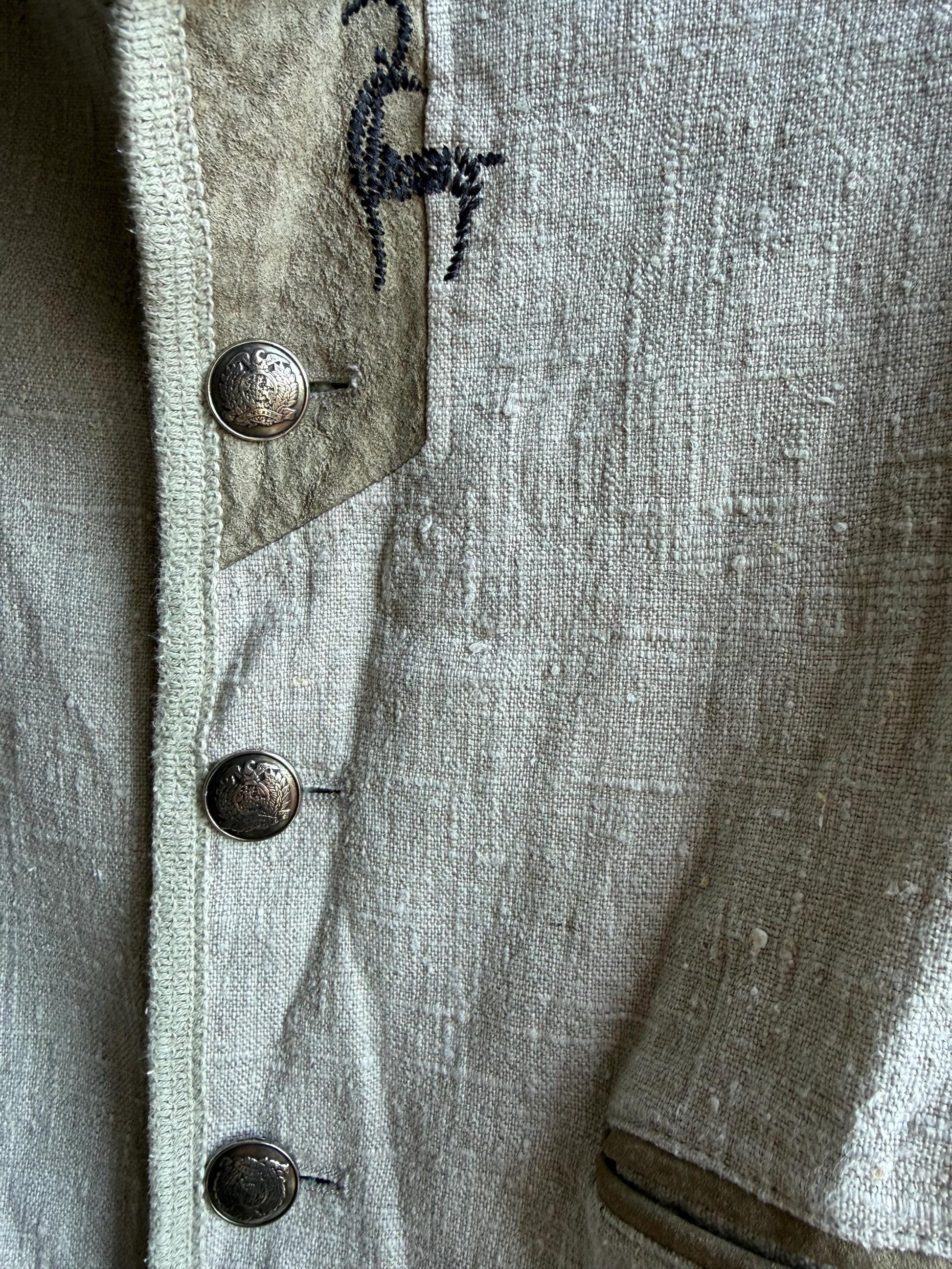 Vintage Linen Jacket for Kids — additional view 8