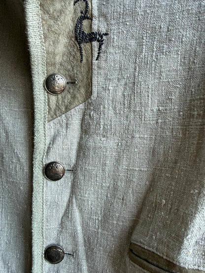 Vintage Linen Jacket for Kids — additional view 8