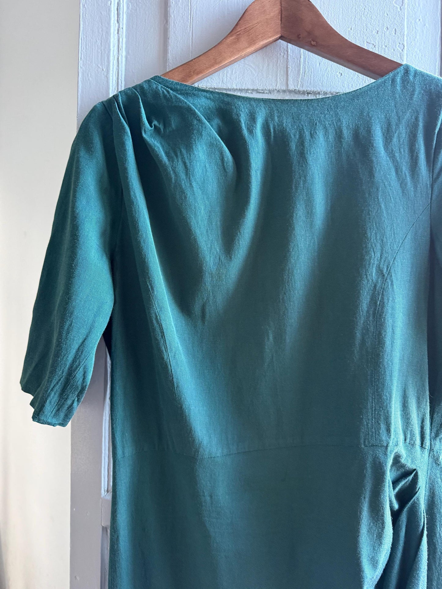 Teal Fitted Evening Dress by Max & Co. — additional view 10