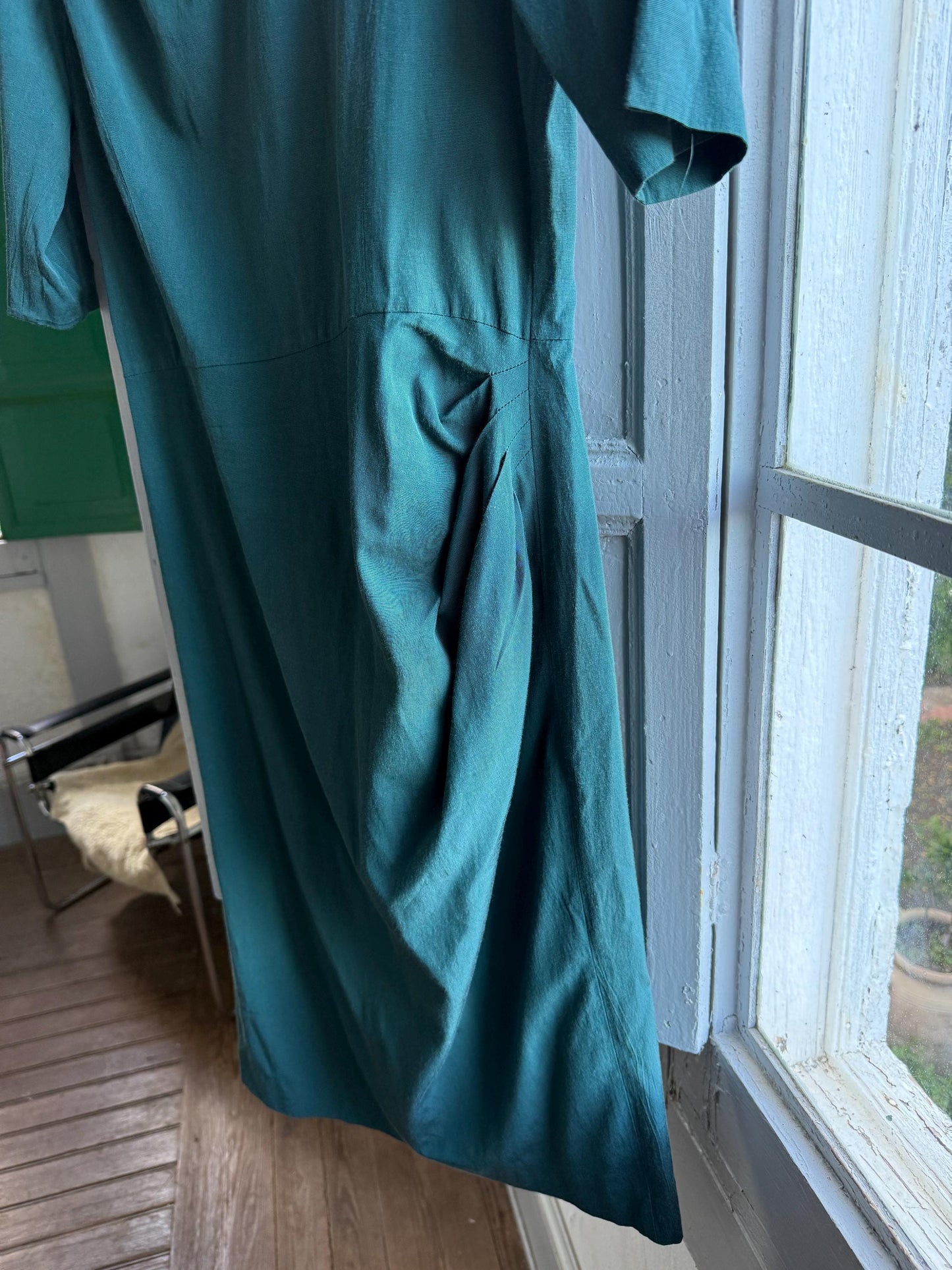 Teal Fitted Evening Dress by Max & Co. — additional view 12