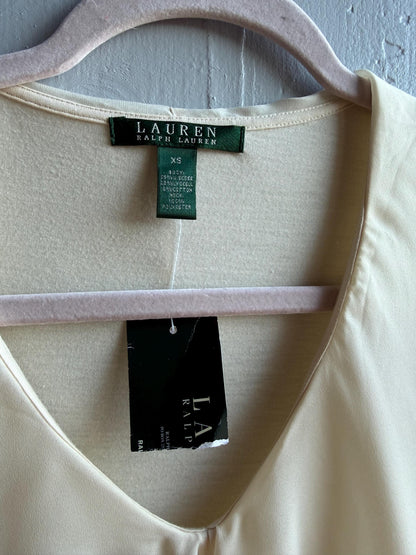 Ralph Lauren Off-White Ruffle Neck Blouse — additional view 9