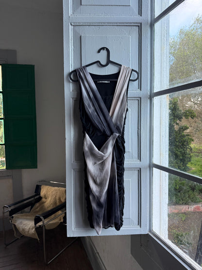 Silk Ombré Sleeveless Dress by Karen Millen — back view