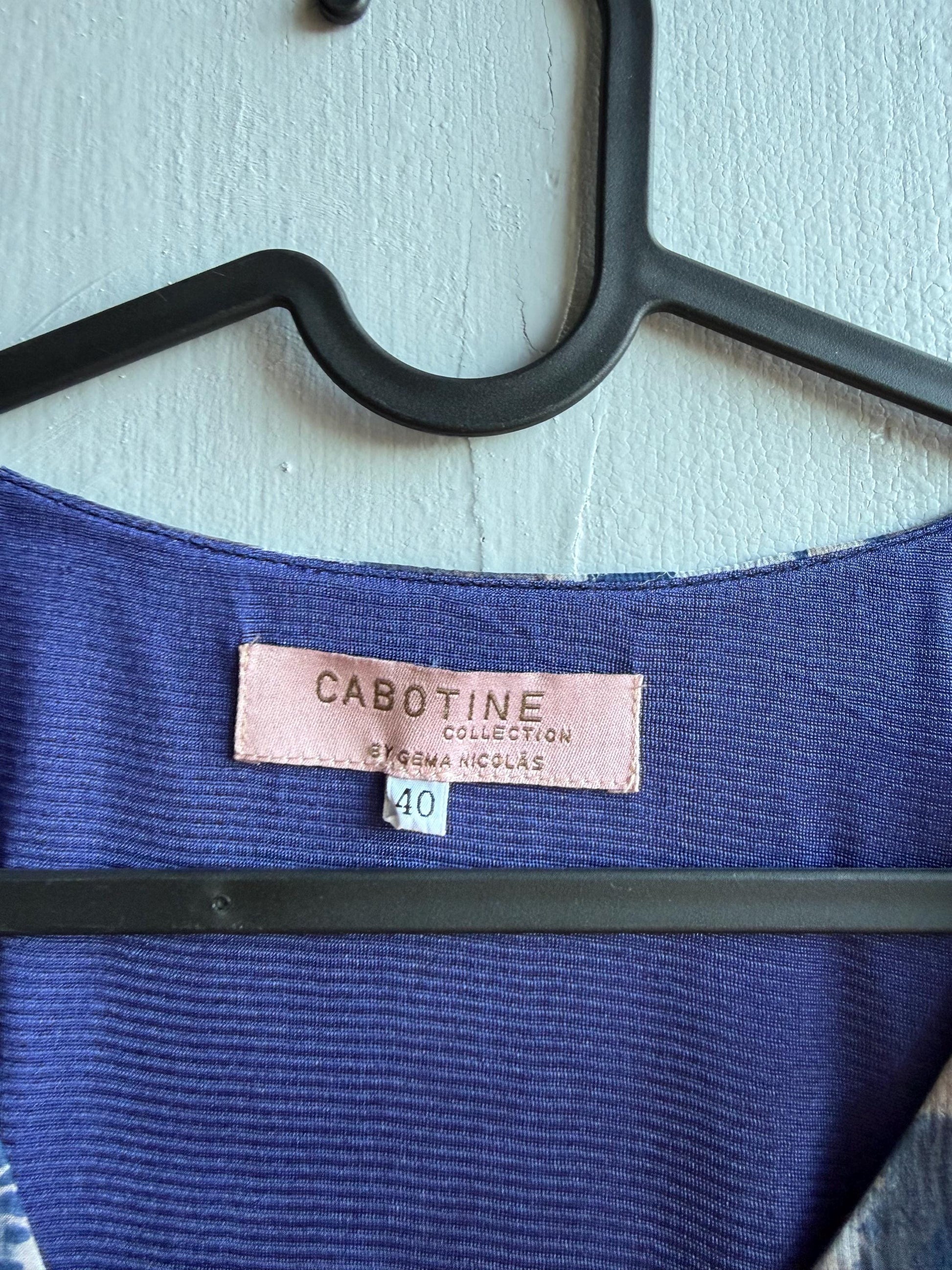 Silk Blue Tie Dye Bow Dress — additional view 12