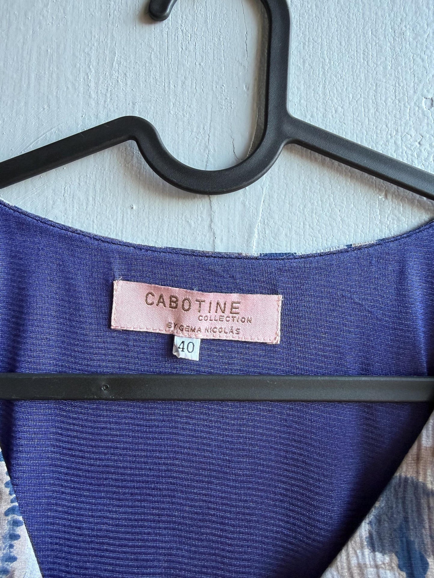 Silk Blue Tie Dye Bow Dress — additional view 13