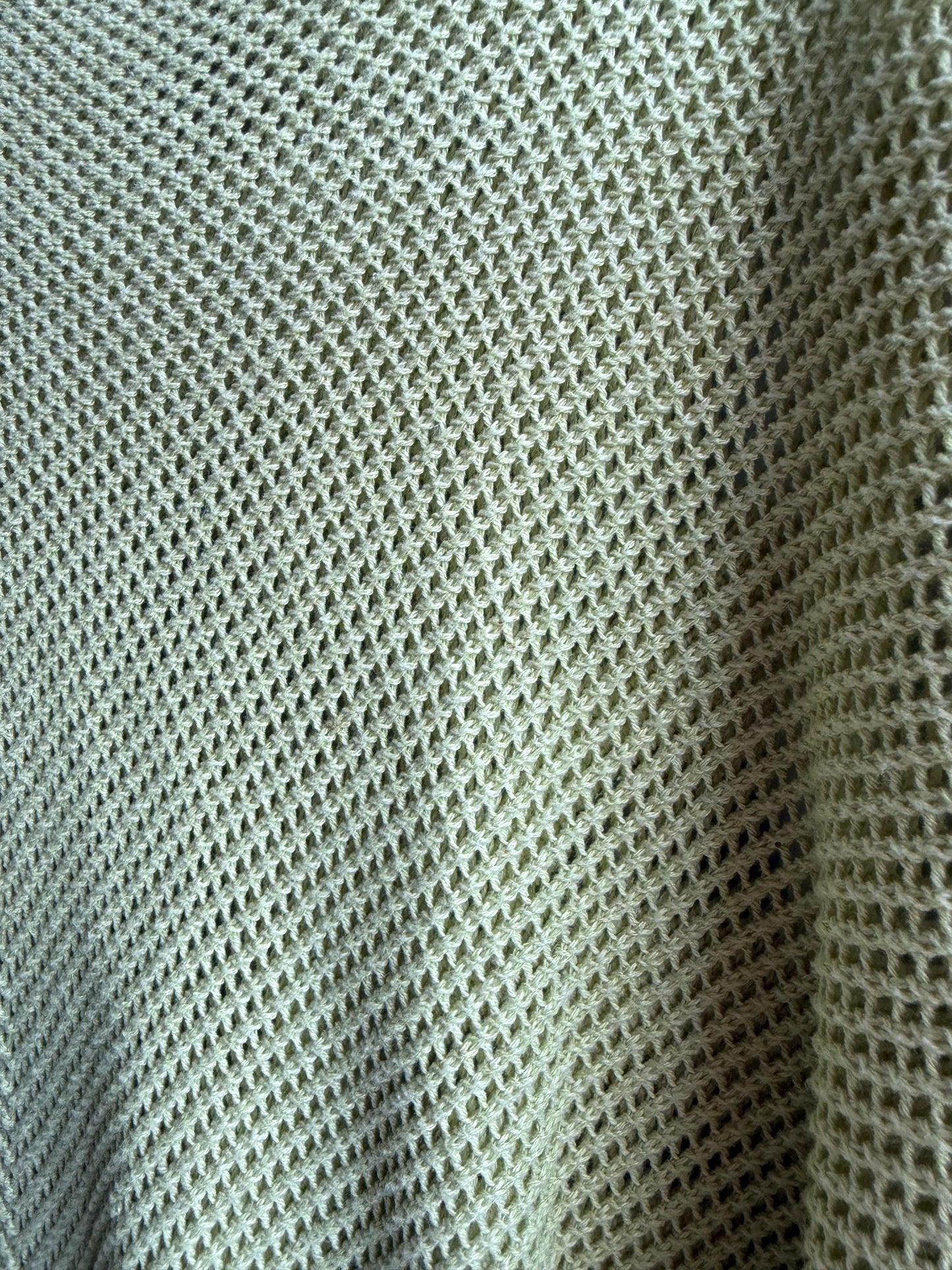 Vintage Green Kids' Poncho, Open Knit — additional view 10