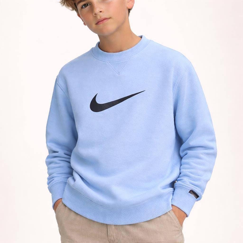 Vintage Light Blue Nike Kids Jumper