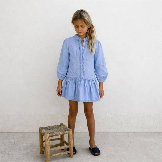 Ralph Lauren Light Blue Cotton Dress
