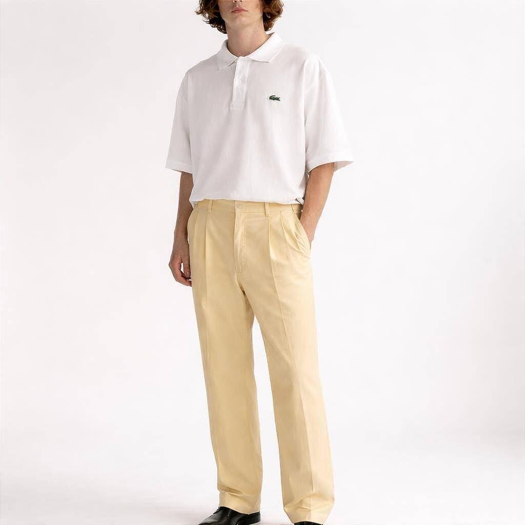 Burberry London Light Yellow Men's Trousers