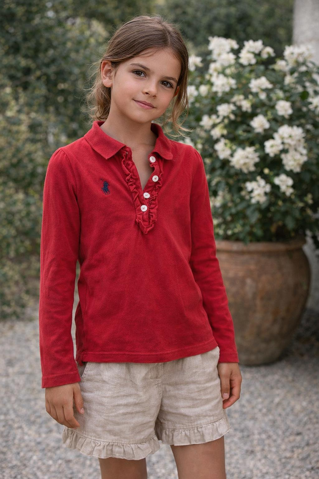 Polo Ralph Lauren Red Long Sleeve Shirt