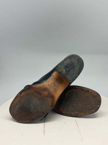 Vintage Black Leather Ankle Boots for Kids — additional view 9