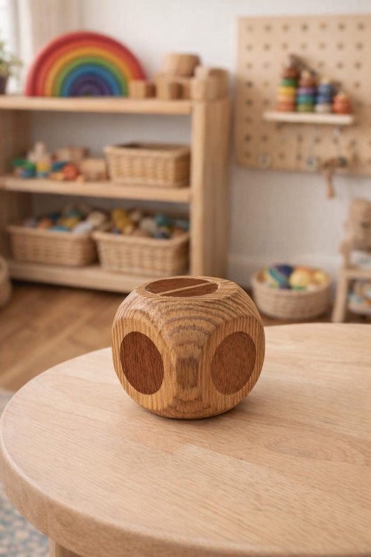 Minimalist Natural Wooden Baby Rattle