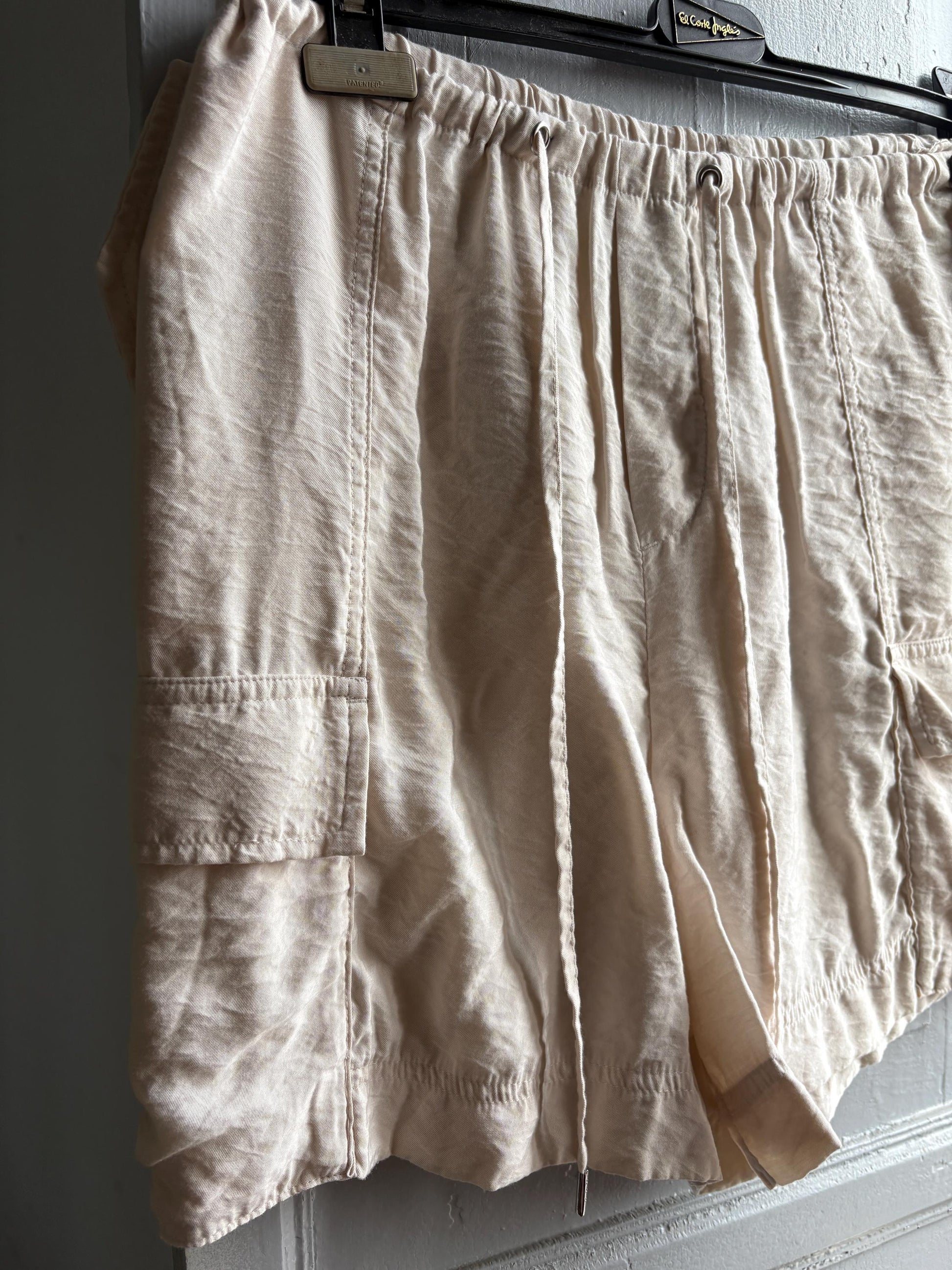 Vintage Beige Oatmeal Summer Shorts — additional view 10