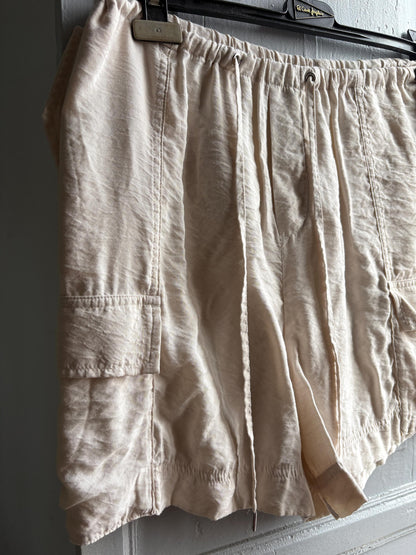 Vintage Beige Oatmeal Summer Shorts — additional view 10