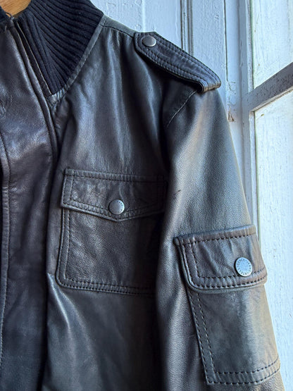 Rare Vintage Black Goat Leather Jacket — additional view 12