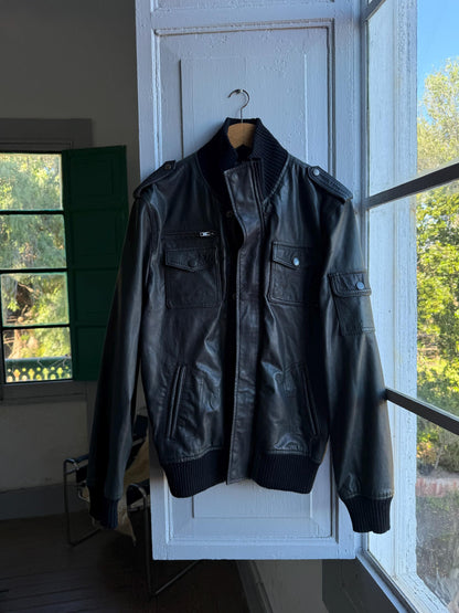 Rare Vintage Black Goat Leather Jacket — additional view 16