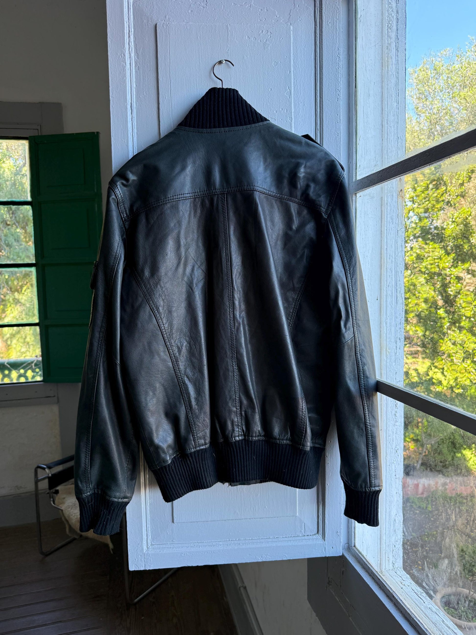 Rare Vintage Black Goat Leather Jacket — additional view 18