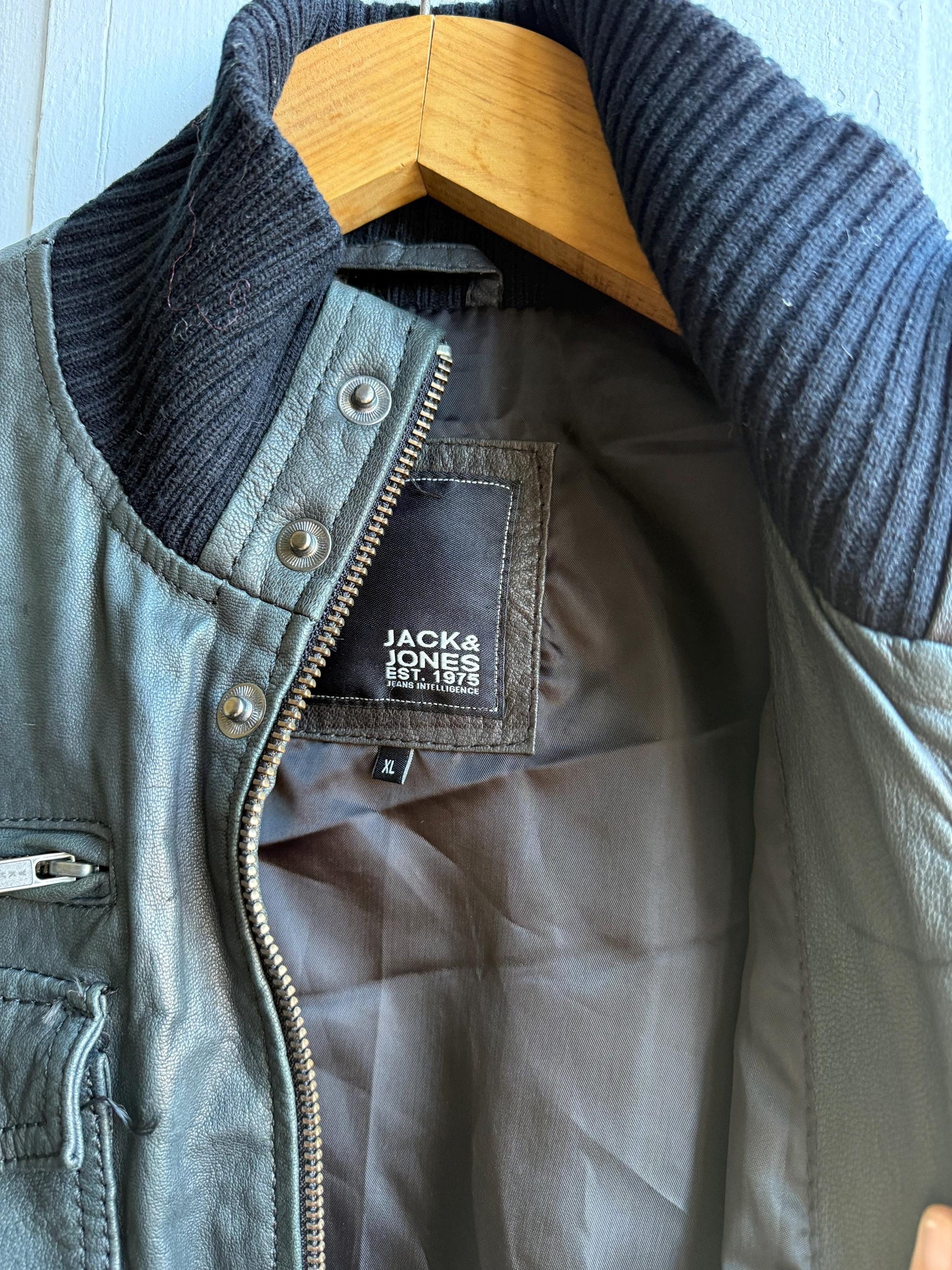Rare Vintage Black Goat Leather Jacket — additional view 15