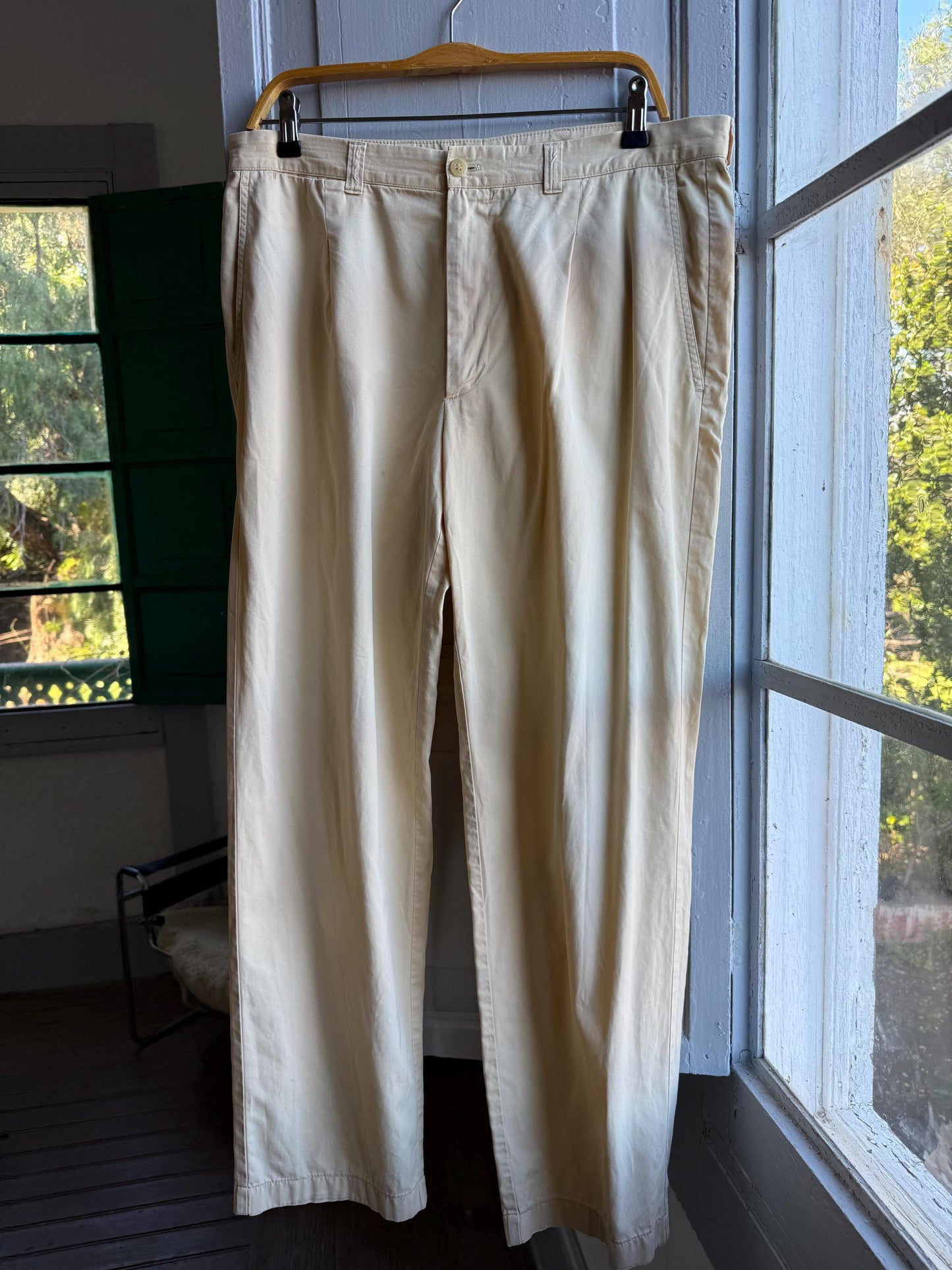 Burberry London Light Yellow Men's Trousers — additional view 5