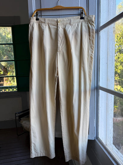 Burberry London Light Yellow Men's Trousers — additional view 5