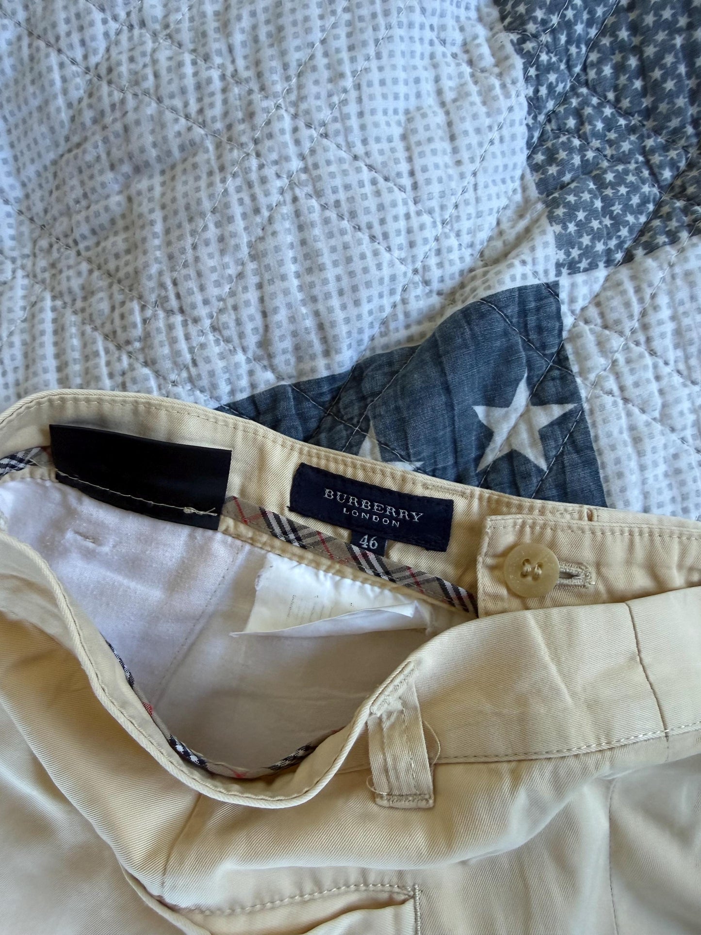 Burberry London Light Yellow Men's Trousers — additional view 13
