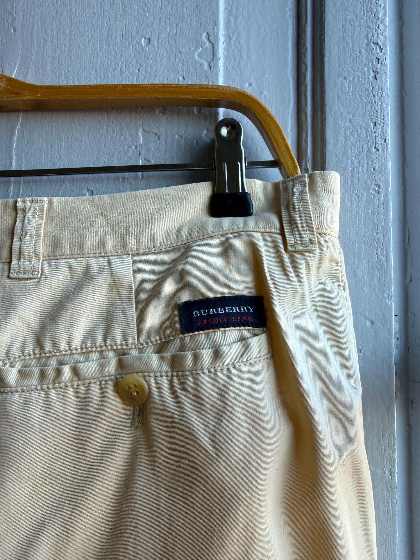 Burberry London Light Yellow Men's Trousers — additional view 11