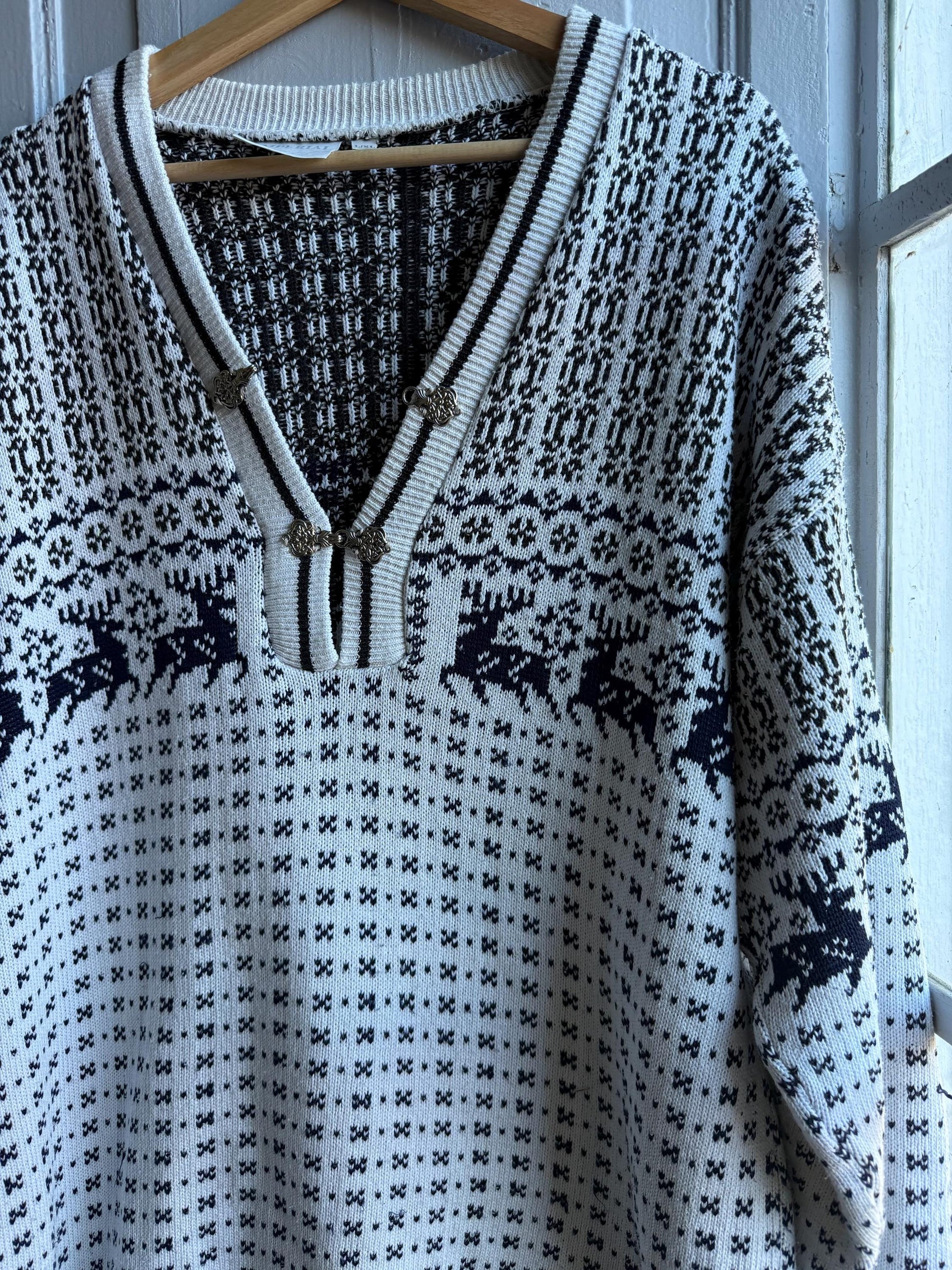 Vintage Fair Isle Norwegian Jumper — additional view 7