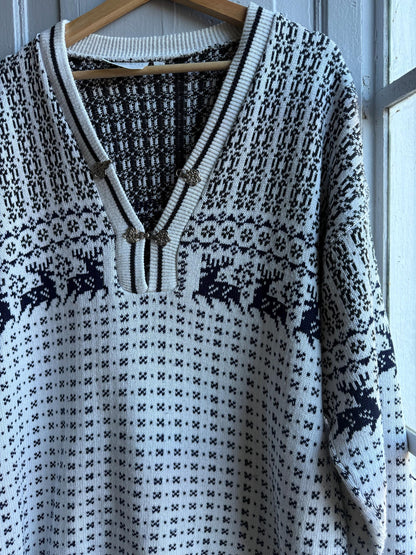Vintage Fair Isle Norwegian Jumper — additional view 7