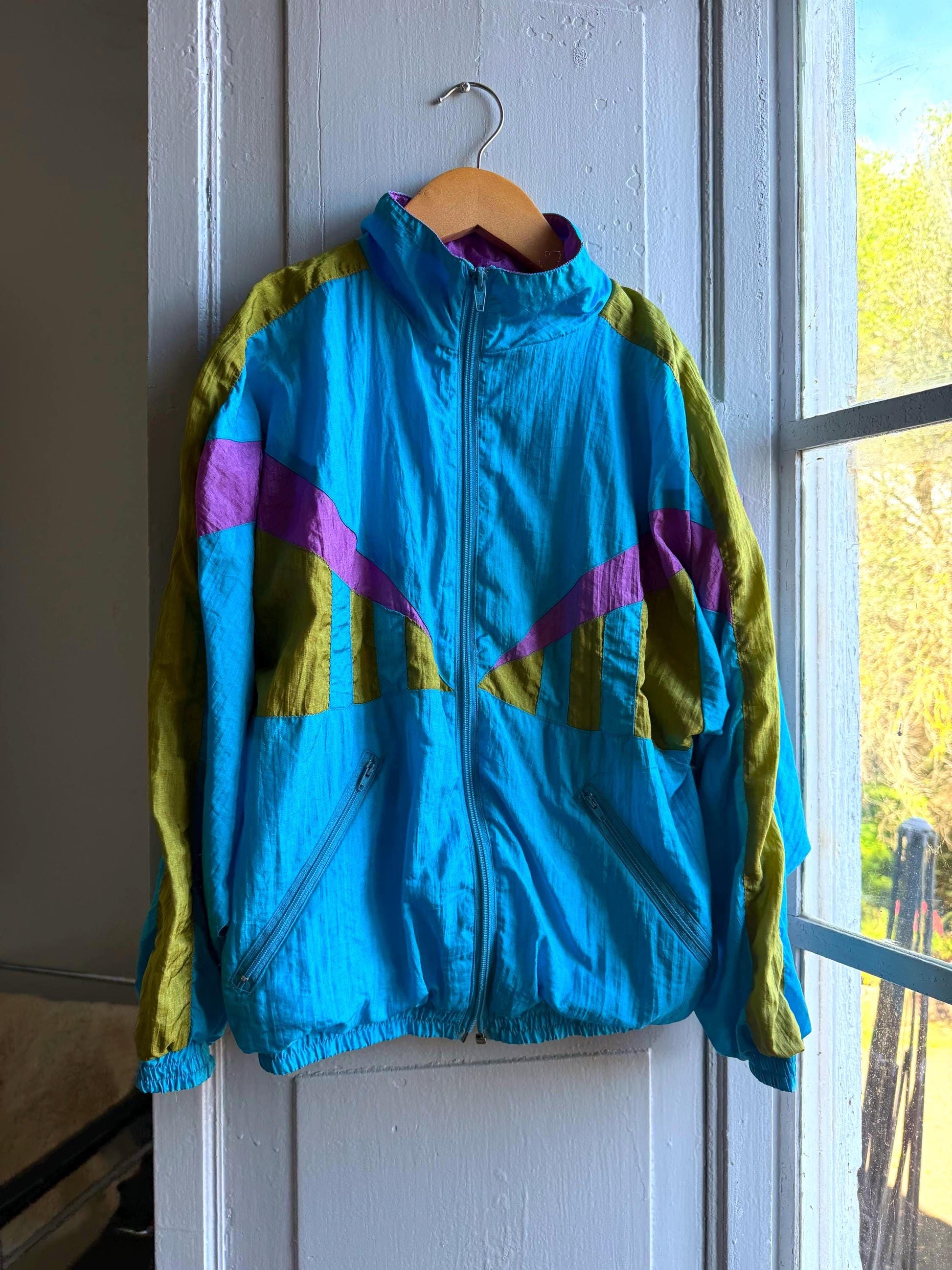 Vintage 90s Kids Windbreaker Jacket — detail