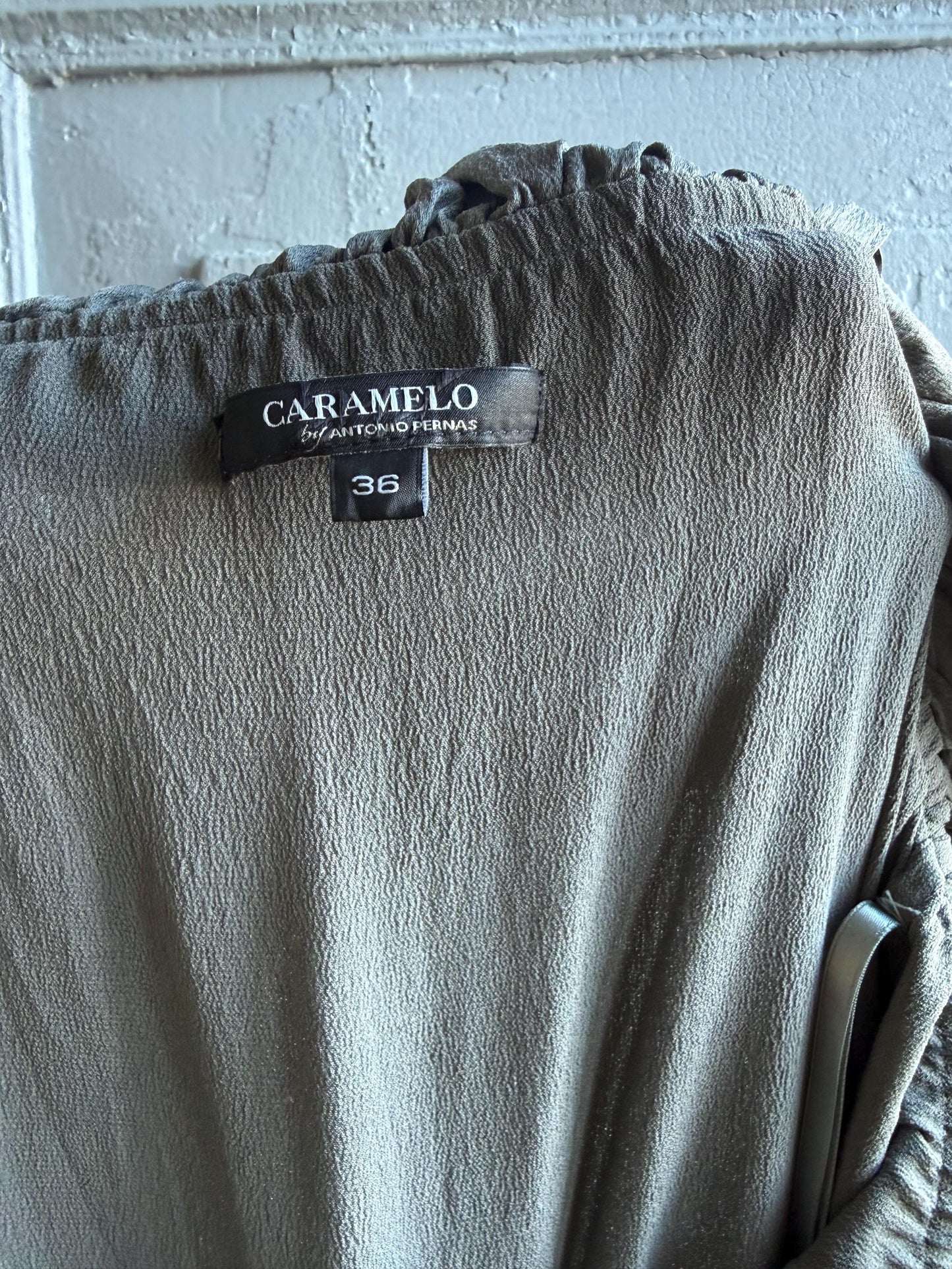 Grey Silk Jumpsuit by Spanish Designer — additional view 11