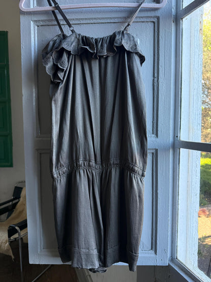 Grey Silk Jumpsuit by Spanish Designer — additional view 9