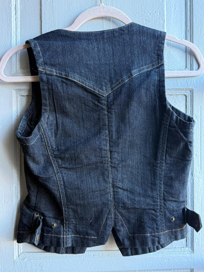 Y2K Denim Gilet in 90s Style — additional view 6