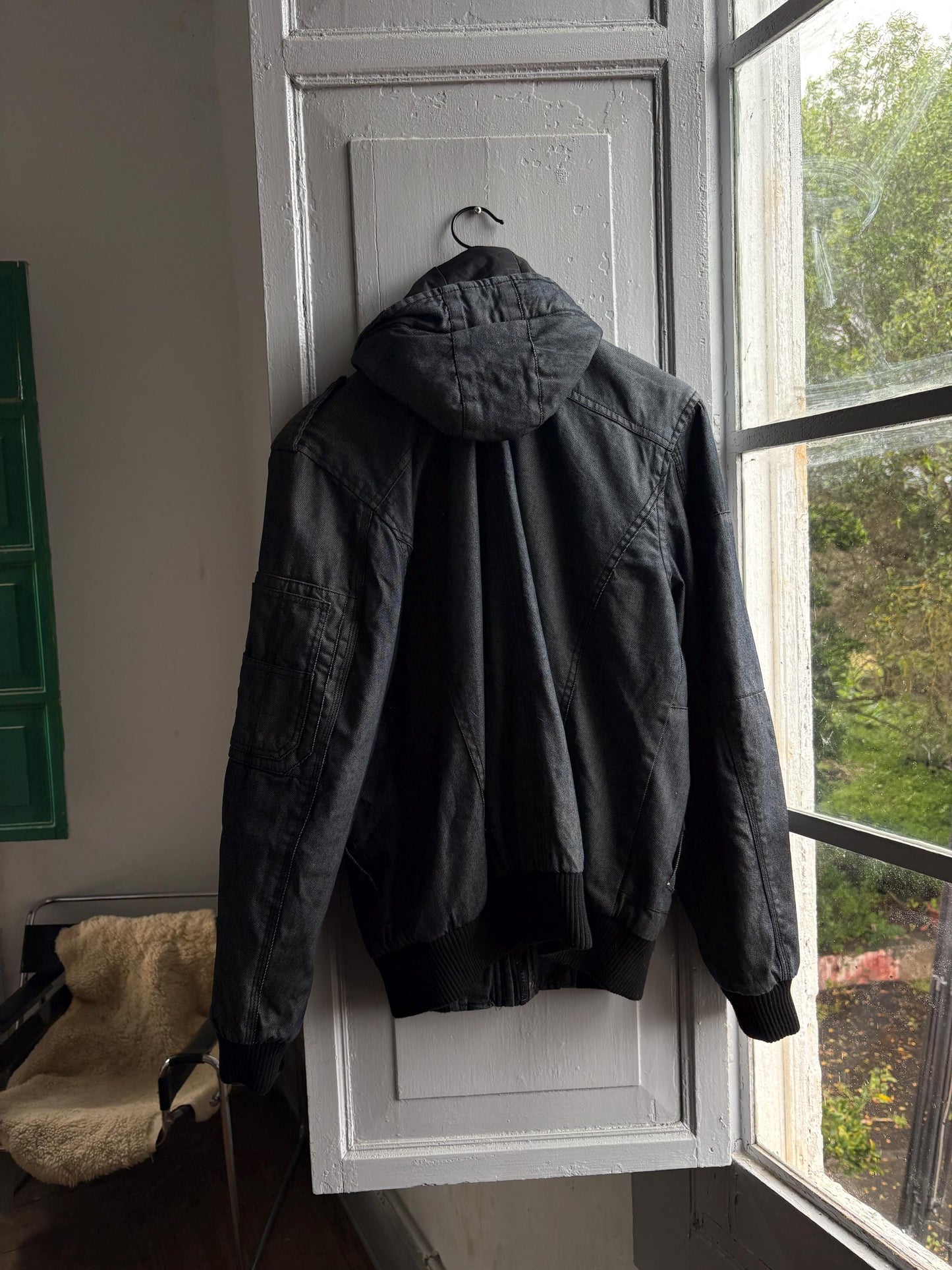Dark Grey Hooded Men's Jacket — additional view 13