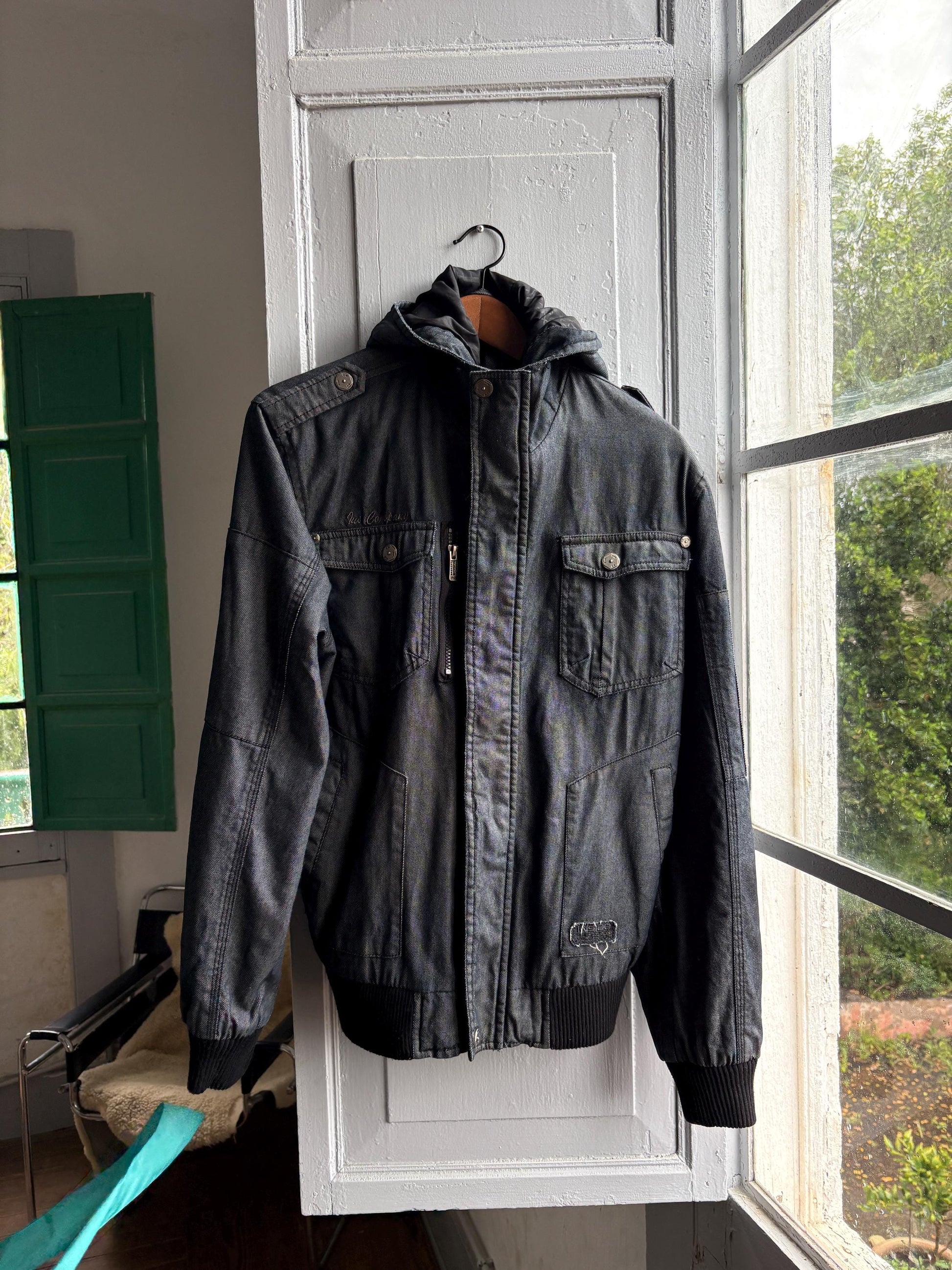 Dark Grey Hooded Men's Jacket — additional view 11