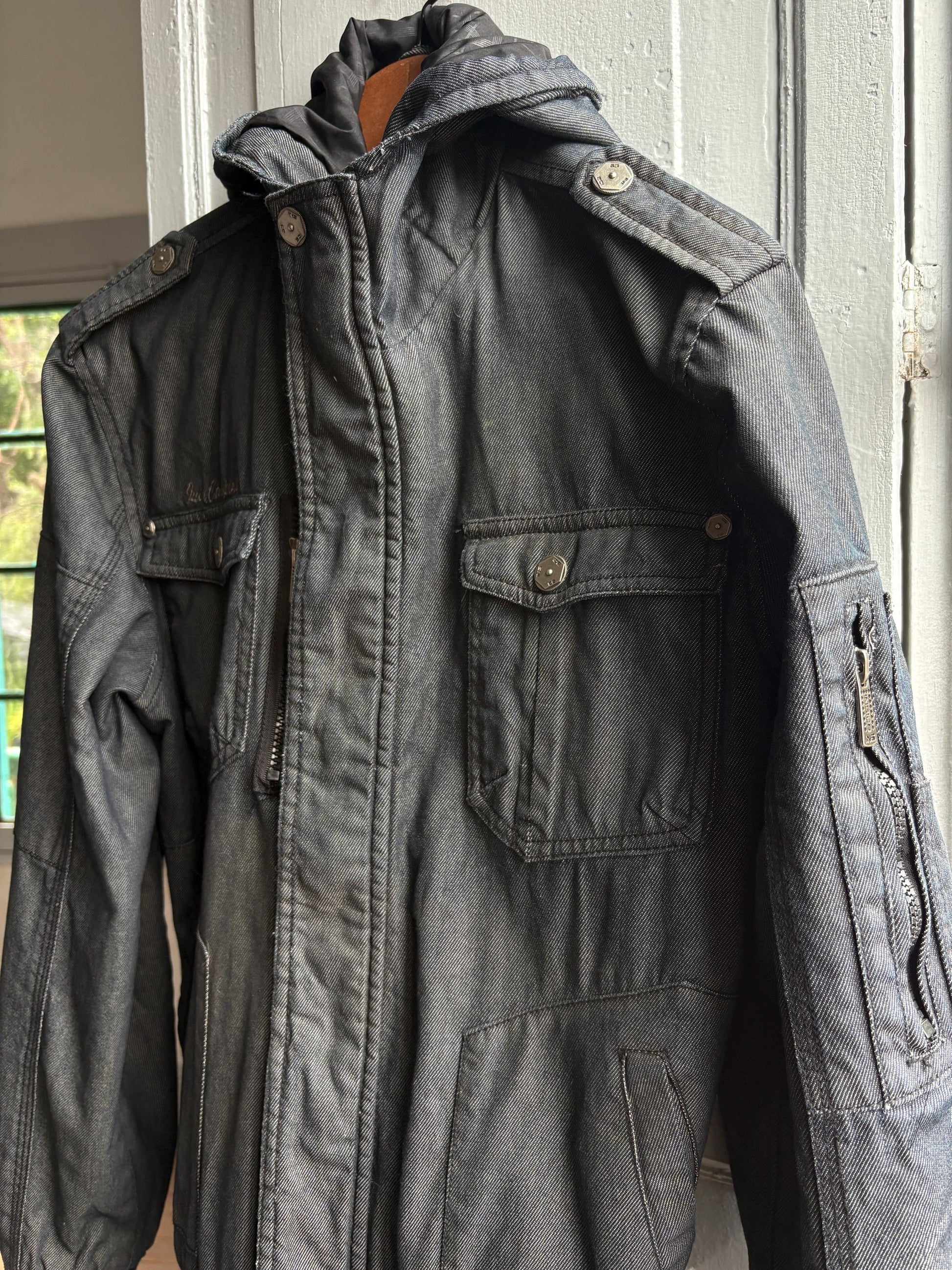 Dark Grey Hooded Men's Jacket — additional view 12
