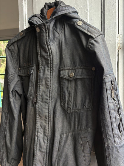 Dark Grey Hooded Men's Jacket — additional view 12